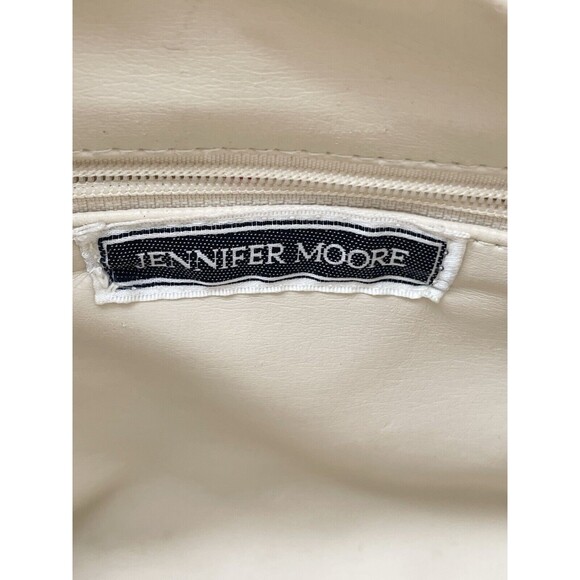 Vintage Jennifer Moore Crossbody Quilted Cream Handbag Gold Chain  10"X2.75”X7” - Picture 8 of 12